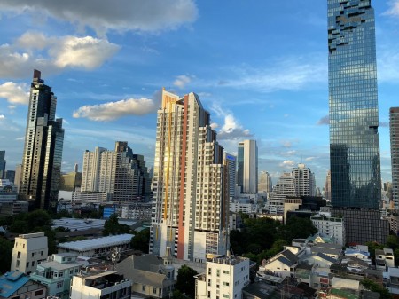 （CRW-45）【The Address Sathorn 】靠近 Chong Nonsi BTS 站 位于曼谷市中心 一室一厅 46.5平 35000/月