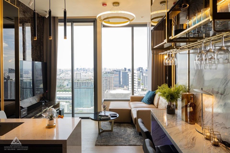 (CRM-545) The Esse Asoke , 500 m. to MRT Sukhumvit , 45 sqm 1bed 1bath 45 FL